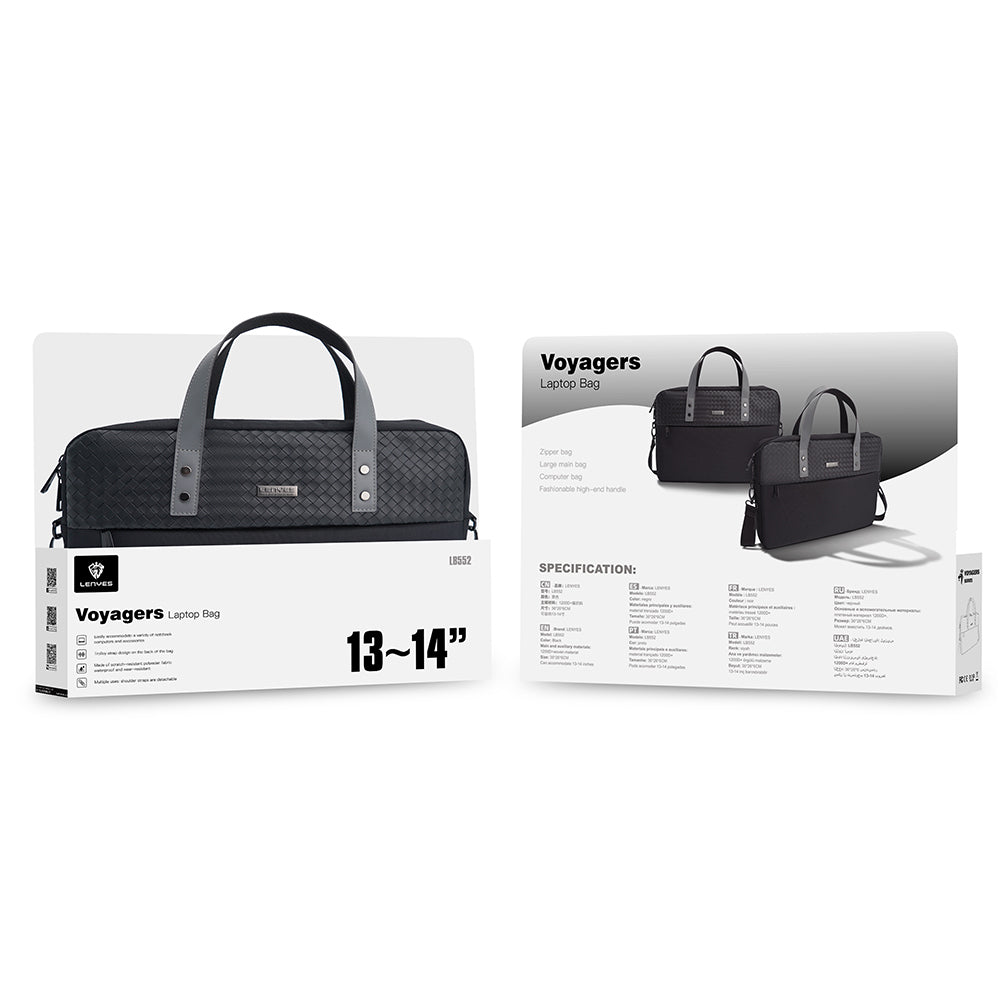 Lenyes LB552 Voyagers Serisi Su Geçirmez Polyester Kumaş Çıkarılabilir Omuz Askılı 13-14 inç Laptop Çantası Lenyes LB552 Voyagers Serisi Su Geçirmez Polyester Kumaş Çıkarılabilir Omuz Askılı 13-14 inç Laptop Çantası